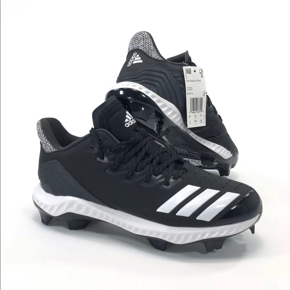NEW ADIDAS Shoe Softball Black Women's Size 7.5